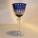Antique blue goblet glass art repaired by Michael Bokrosh