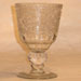 Antique engraved goblet glass art repaired by Michael Bokrosh