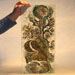 Antique goddess mural 1 glass art repaired by Michael Bokrosh