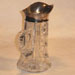 Antique silver-cut-pitcher glass art repaired by Michael Bokrosh