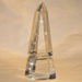 Baccarat crystal obelisk glass art repaired by Michael Bokrosh