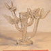 Contemporary glass candleholder art repaired by Michael Bokrosh