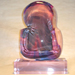 Contemporary glass sculpture neo art repaired by Michael Bokrosh