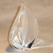 Contemporary glass teardrop art repaired by Michael Bokrosh