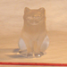 Lalique crystal glass cat art repaired by Michael Bokrosh