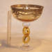 Murano gold ring bowl glass art repaired by Michael Bokrosh