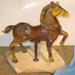Murano Scavo gold horse glass art repaired by Michael Bokrosh