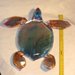 Murano turtle-flipper glass art repaired by Michael Bokrosh