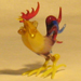 Murano yellow rooster glass art repaired by Michael Bokrosh